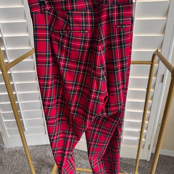 J Crew Kallie pant - red tartan size 18 - Picture 4 of 4